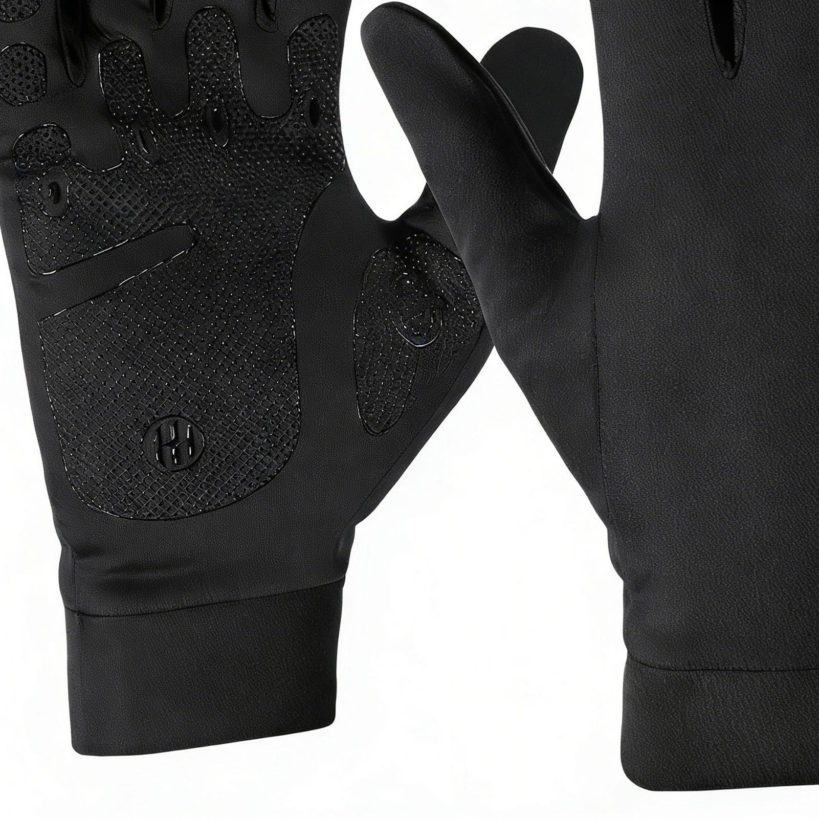 Running Gear In Snow - قفازات ركوب الدراجات الشتوية كاملة الأصابع