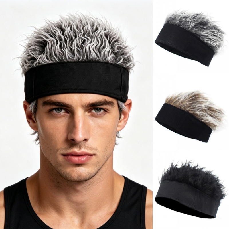 Running Gear Hat - قبعة شعر مستعار صناعي قصيرة مدببة