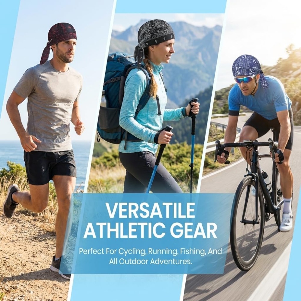 1-5 قطع قبعة تبريد للرأس، بطان - مراجعة Running Gear Hat وسعره