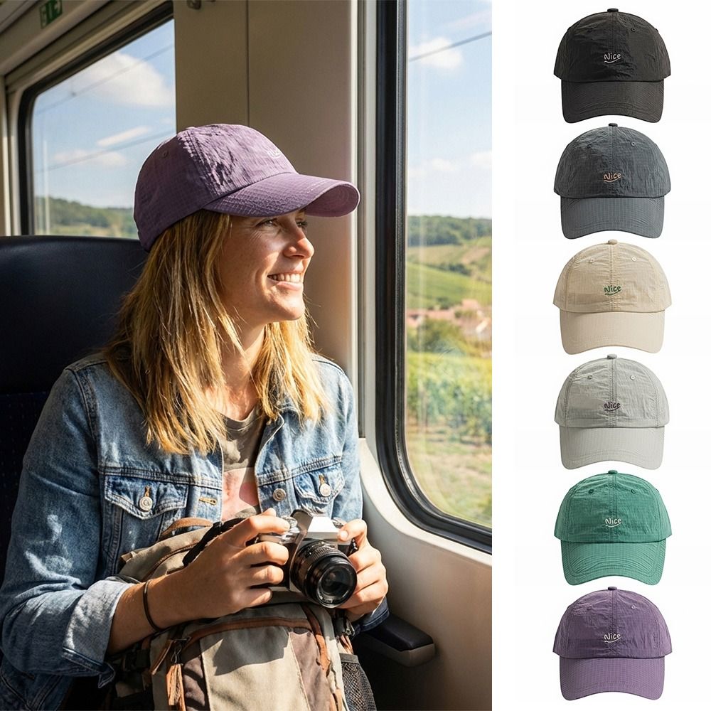 قبعة شمسية رقيقة بنقشة مربعات، - مراجعة Running Gear Hat وسعره