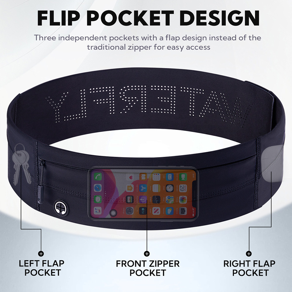 WATERFLY حزام الجري حزمة مراوح - مراجعة Running Gear Organizer وسعره